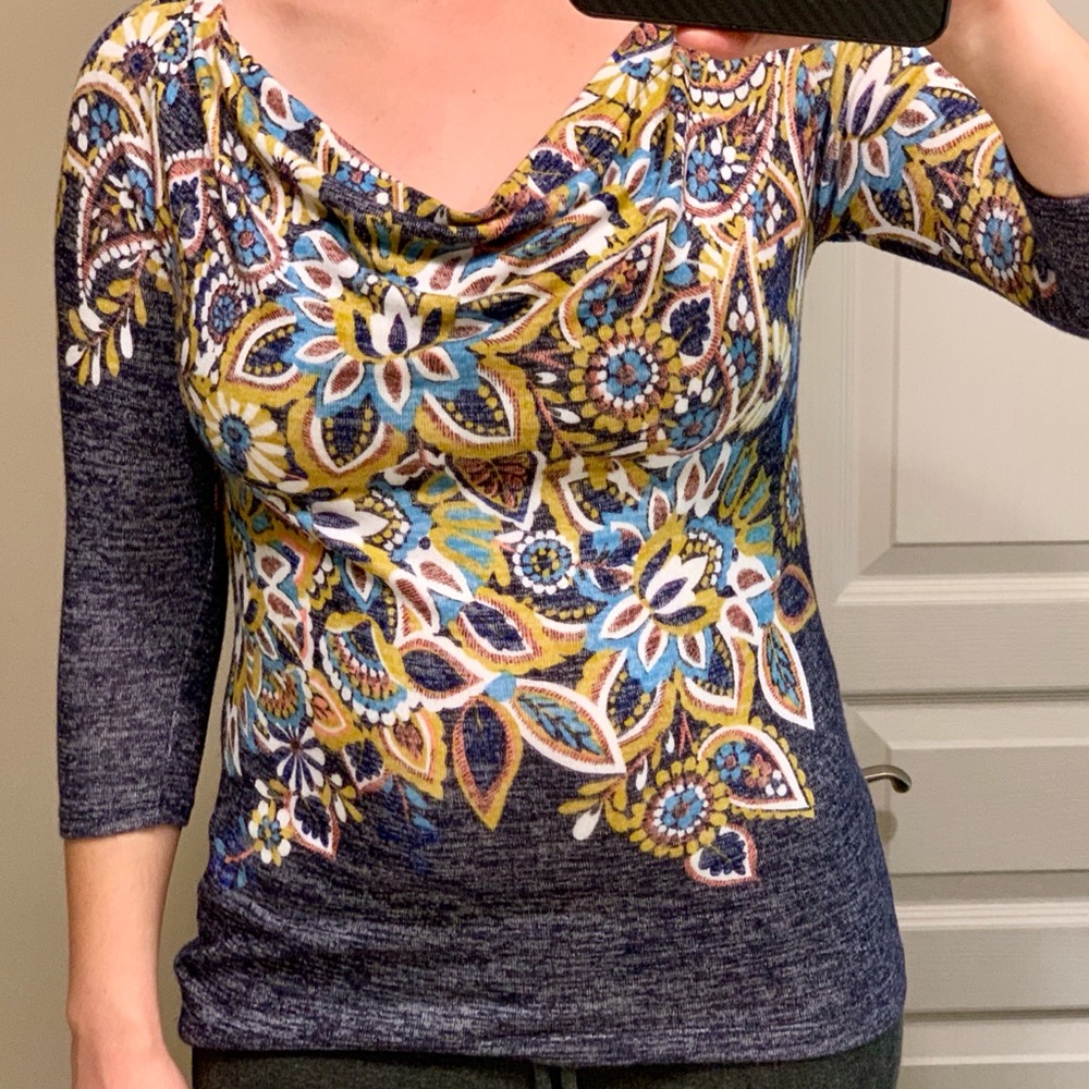 Anthropologie Postage Stamp Top